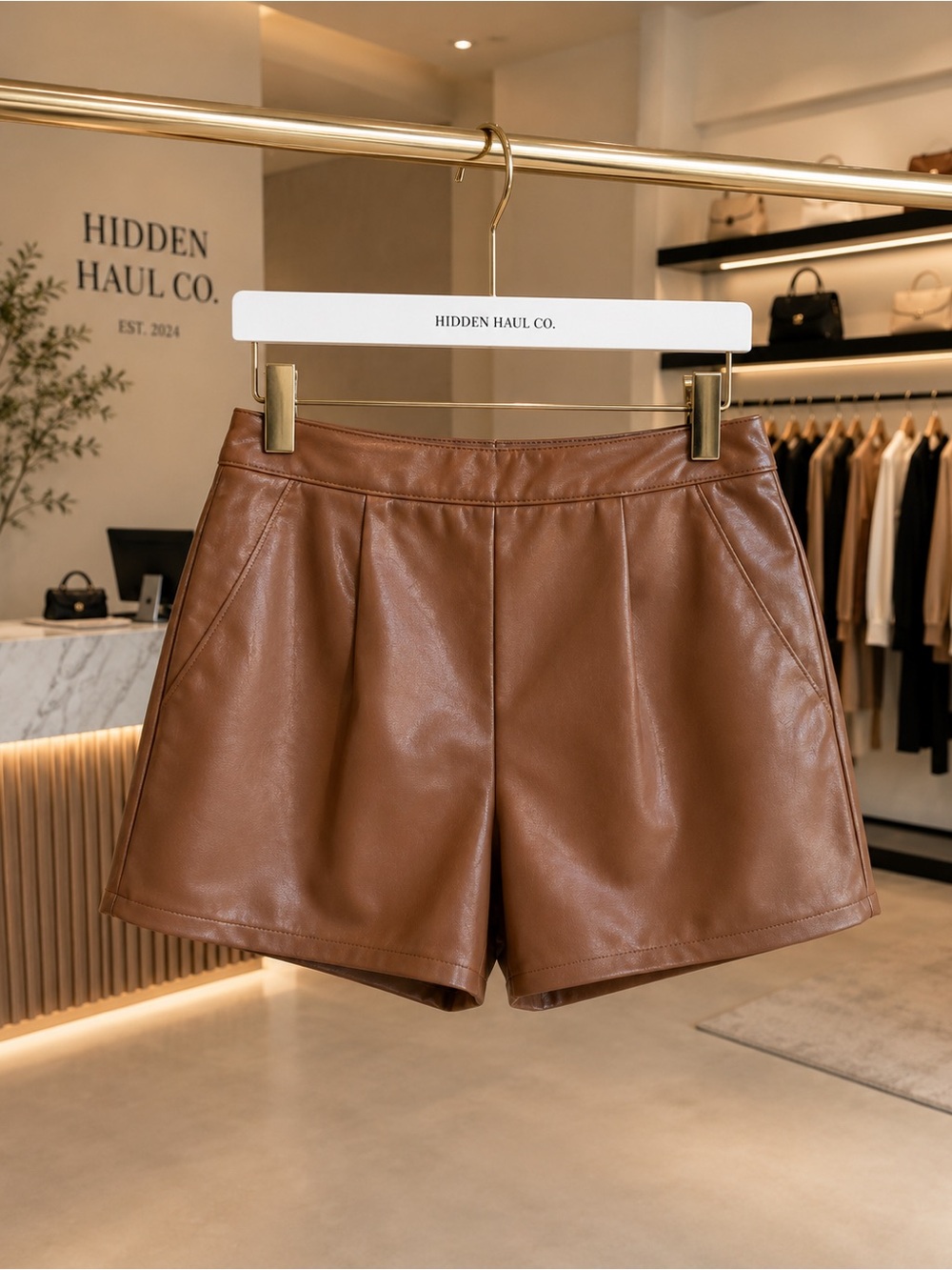 NWT Sadly & Sage Tan Women's Shorts